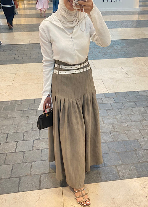 Double belt Skirt/Set