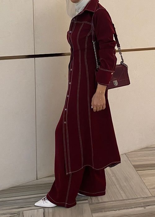 Maroon Cardigan